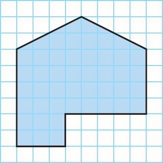 Aaron was plotting the shape of his garden on grid paper. While it was an irregular-example-1