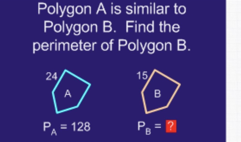 FIND THE PERIMETER OF POLYON B. -GEOMETRY-example-1