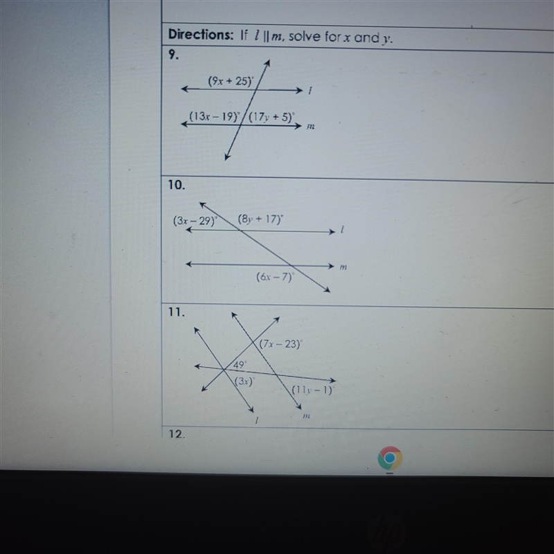 First 4 solve for x Last 4 solve for x AND y-example-2