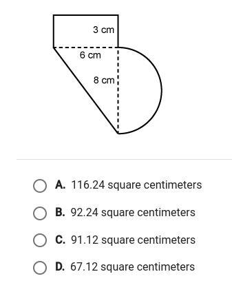 this composite figure is made up of three similar shapes. what is the area of the-example-1