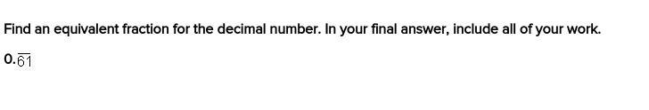 Find an equivalent fraction for the decimal number. In your final answer, include-example-1