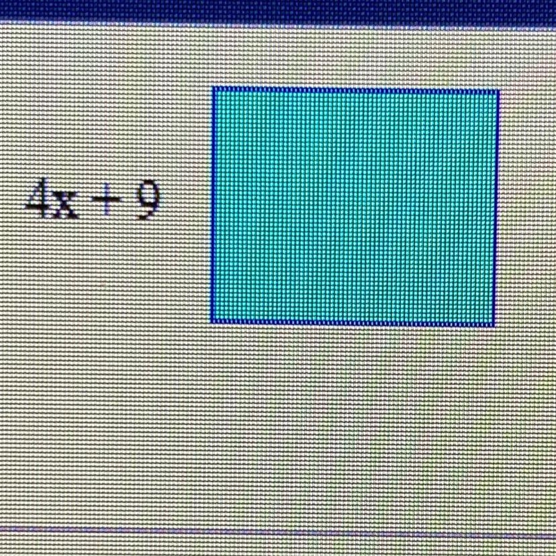 Find a polynomial that represents the area of the square.-example-1