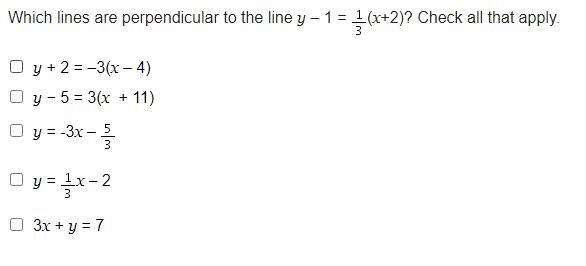 What is the equation, in slope-intercept form, of the line that is perpendicular to-example-1