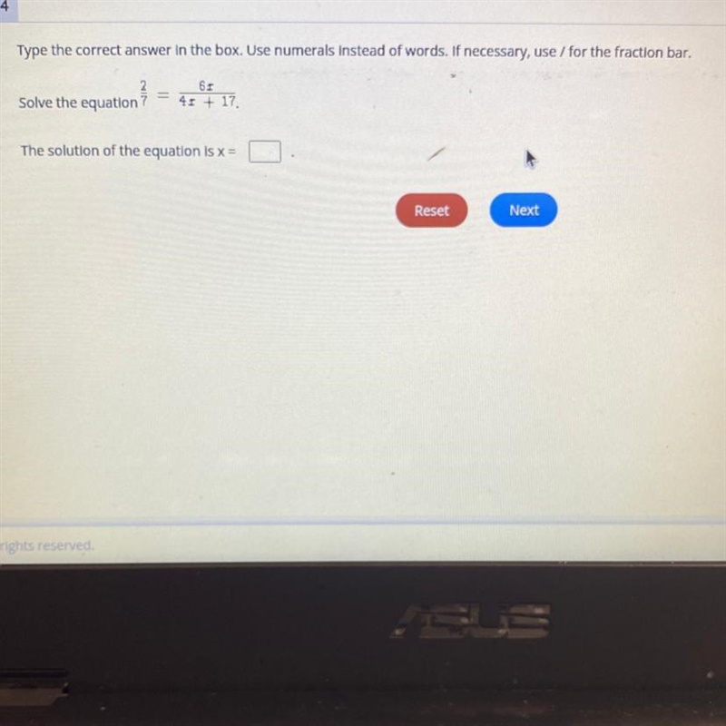 4 Type the correct answer in the box. Use numerals instead of words. If necessary-example-1