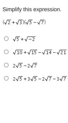 Simplify this expression-example-1