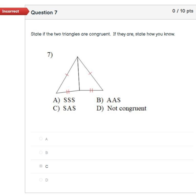 State if the two triangles are congruent. If they are, state how you know.-example-1