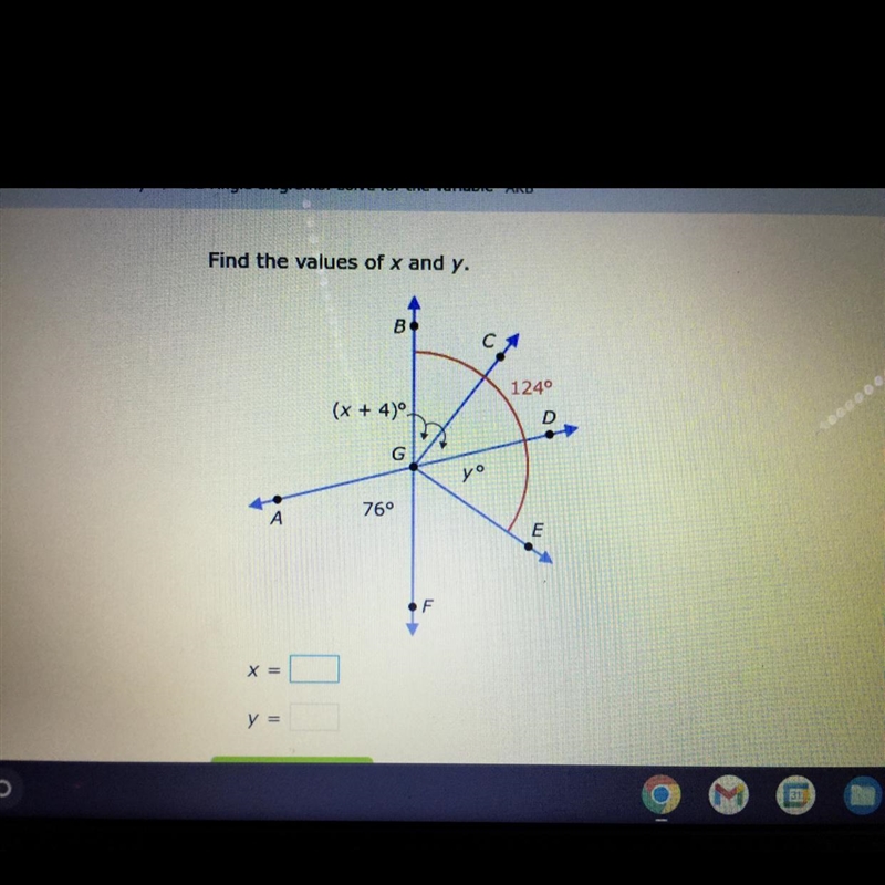 Find the value of x and y-example-1