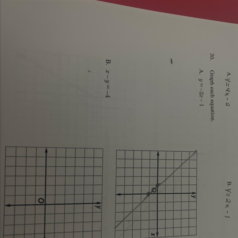 Graph the equation x - y= -4-example-1