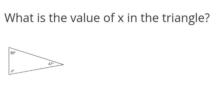 What is the value of x in the triangle-example-1