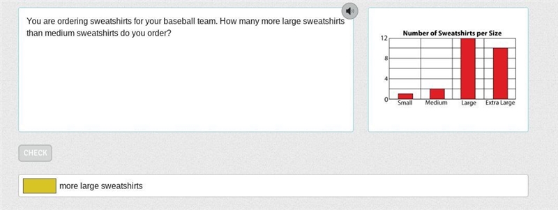 You are ordering sweatshirts for your baseball team. How many more large sweatshirts-example-1