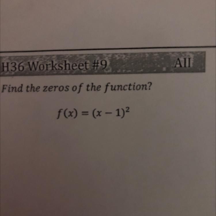 F(x) = (x - 1)² Helpppp!-example-1