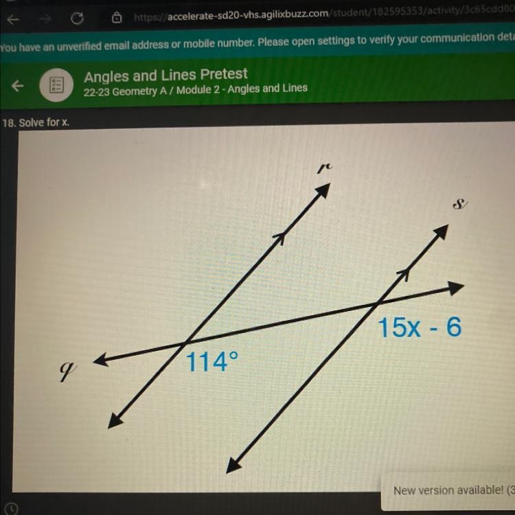 Solve for x. A. 8 B. 4.8 C. 4 D. 7.2-example-1