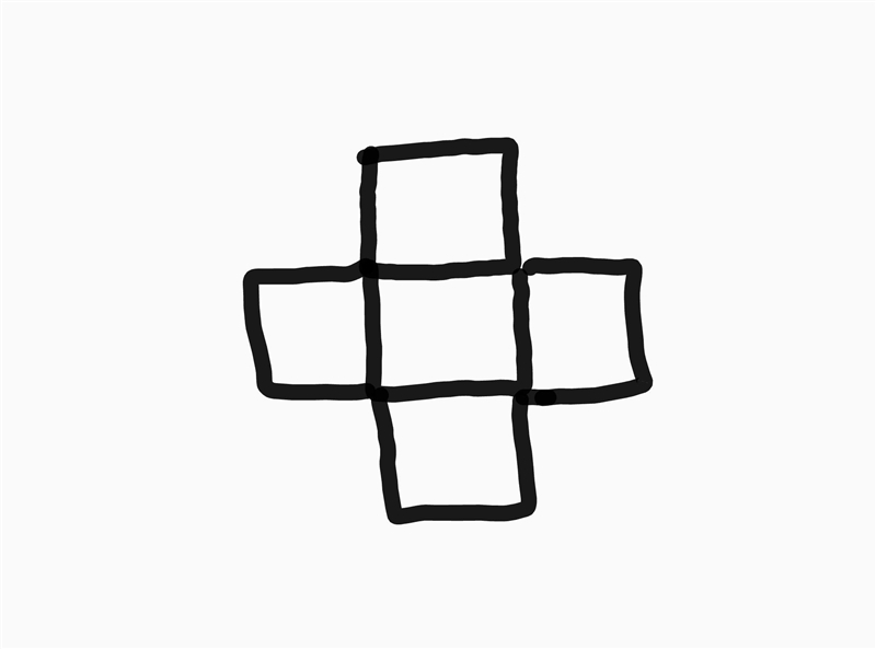 The area of each square is 16 square units. Find the perimeter of the figure. (see-example-1