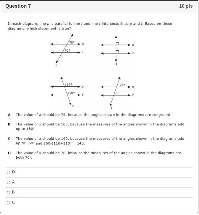 In each diagram line p is parallel ANSWER FAST Pls-example-1