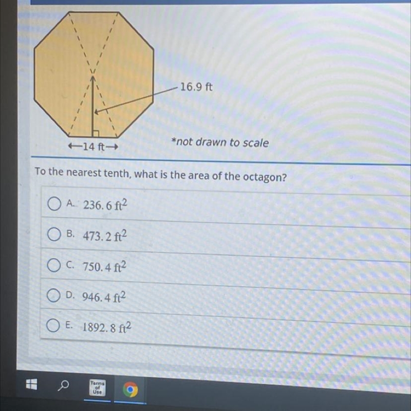 To the nearest tenth what is the area of the octagon-example-1