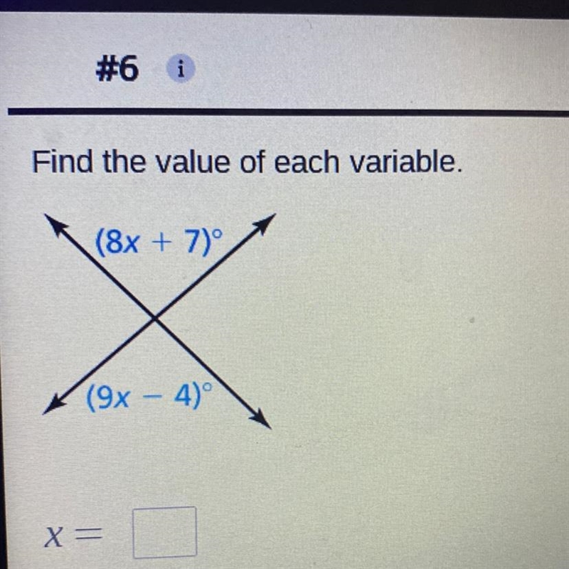 Find the value of each variable-example-1