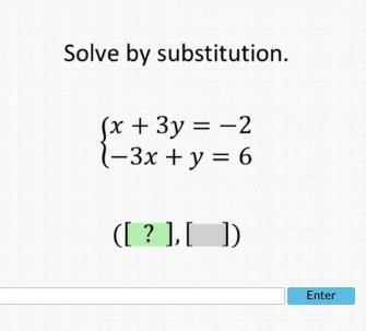 Solve by substituton-example-1