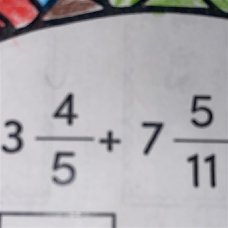 Add and subtract mixed number with like/unlike denominators Step by step 5th grade-example-1