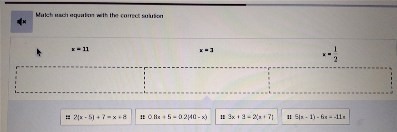 Match each equation with the correct solution. PLEASE HELP!! 30 POINTS!!​-example-1