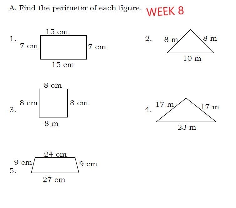 A. Find the perimeter of each figure (Math) [please answer this correctly] thank you-example-1