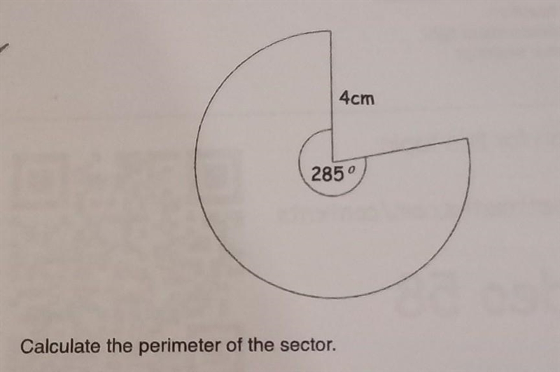 Perimeter of a sector​-example-1