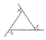 In the given figure find x + y + z.-example-1