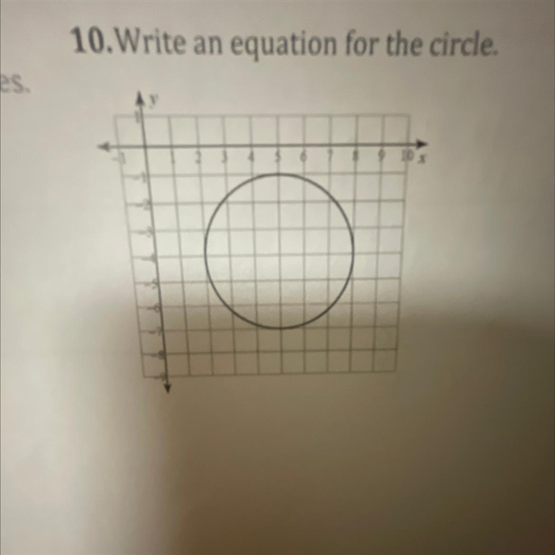 Write an equation for the circle-example-1