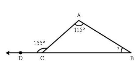 In triangle ABC, what is m and B A. 30° B. 40° C. 75° D. 85°-example-1