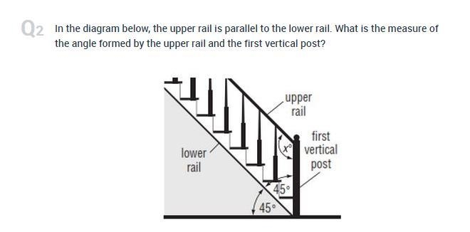 Please help me solve this question possible answers are 100, 90, 45, 135-example-1