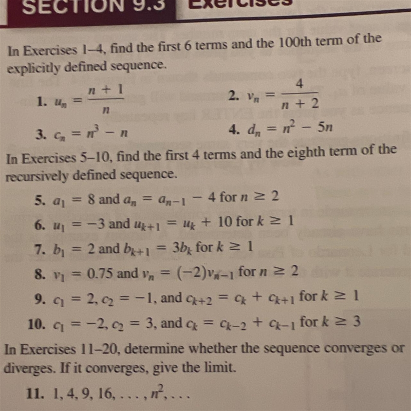 Find the 1st 4 terms and the 8th term of the recursively defined sequence.-example-1