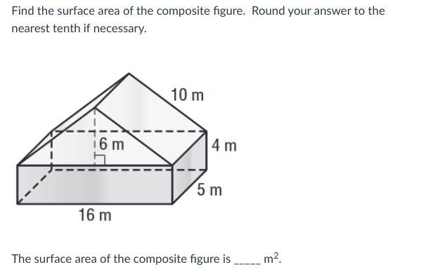 Find the surface area of the composite figure. Round your answer to the nearest tenth-example-1