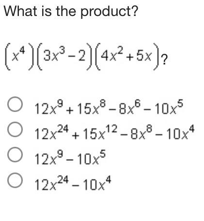 What is the product (x^4)(3x^3-2)(4x^2+5x)-example-1