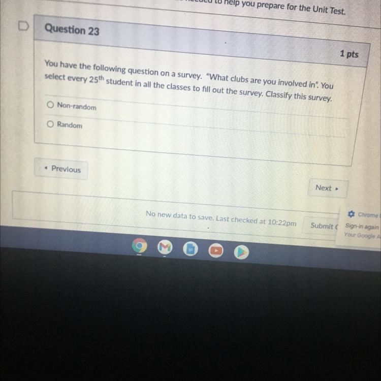 You have the following question on a survey. "What clubs are you involved in-example-1