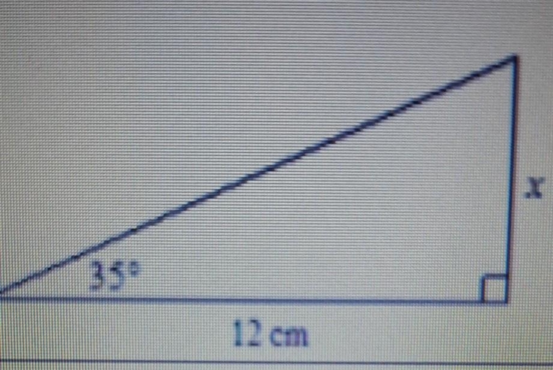 Please help I'm extremely confused. Find the value of x. Round to the nearest tenth-example-1