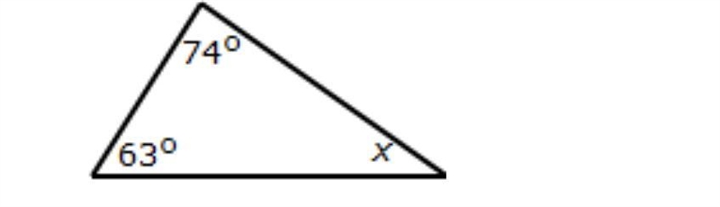 What is the value of x in this triangle-example-1