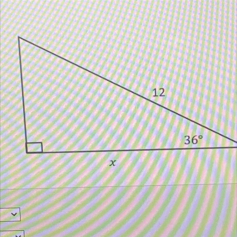 Determine whether each expression can be used to find 2. Select Yes or No. x=12 cos-example-1