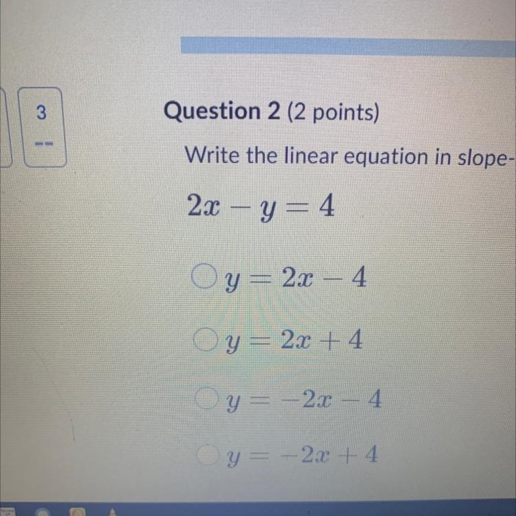 How to write a linear equation in slop intercept form-example-1