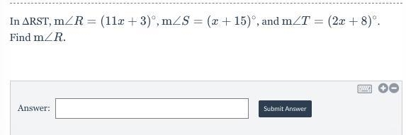 Find m∠R. please hurry for 50 points!!!-example-1