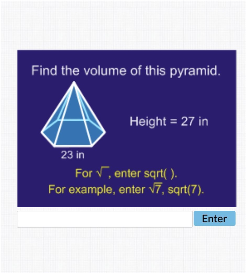 Find the volume of this pyramid-example-1