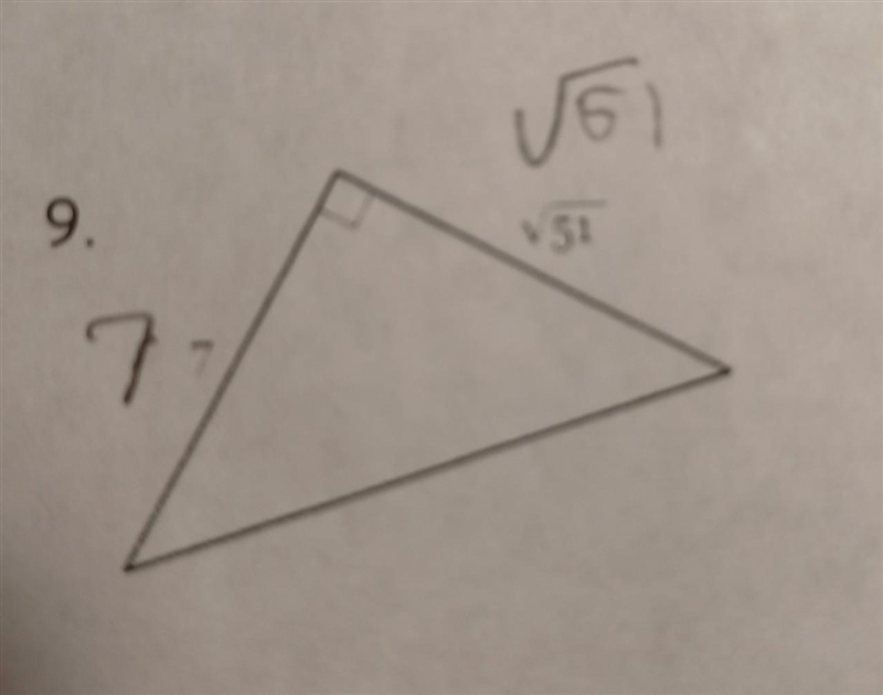 Solve using the pathagorean theorem​-example-1