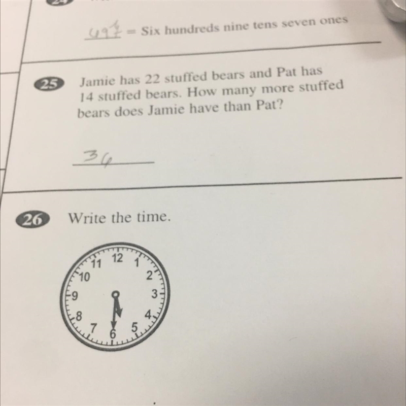 26 Write the time. O 10 11 7 12 وانيه-example-1