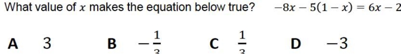 What value of x makes the equation true?-example-1