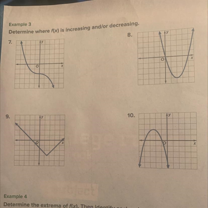 Determine where f(x) is increasing and/or decreasing-example-1