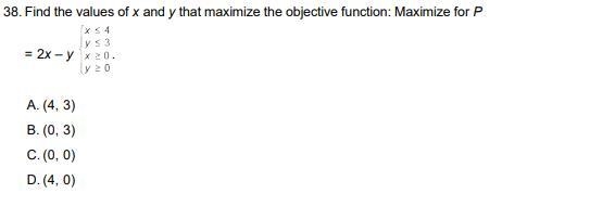 Find the values of x and y that maximize the objective function-example-1