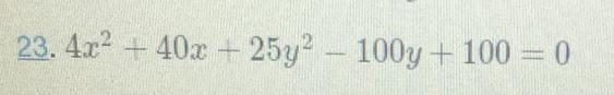 Write the equation of an ellipse in standard form, and identify the end points of-example-1