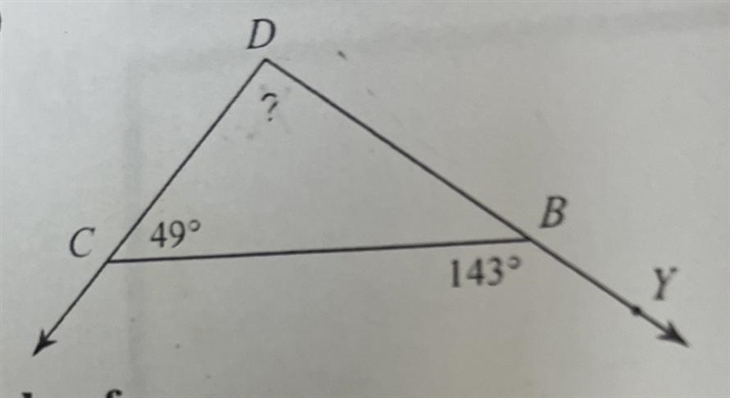 Exterior angle, theorem, and triangle, some theorem-example-1