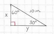 1. Find the length of X and Y: 2. Find the area of the equilateral triangle:-example-1