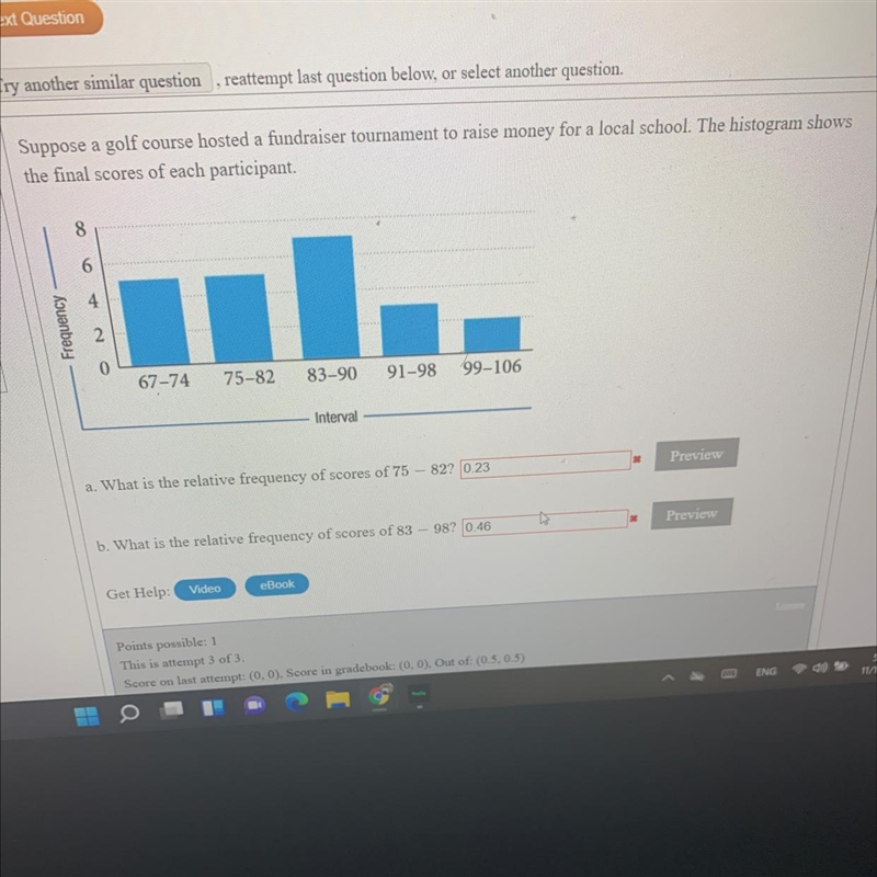 Need help solving this problem Note : 0.23 and 0.32 came back incorrect-example-1