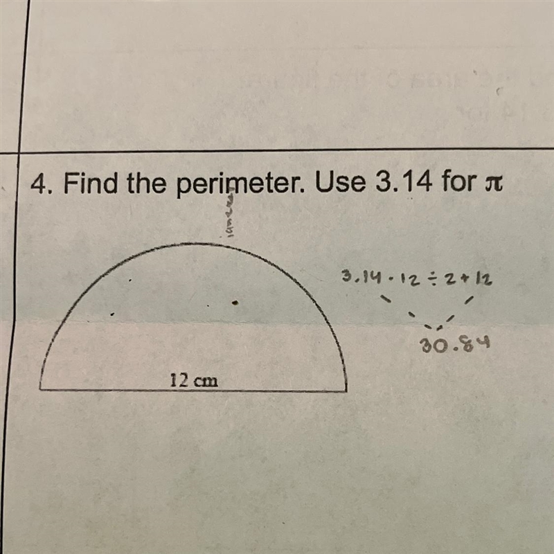 4. Find the perimeter. Am I correct??-example-1