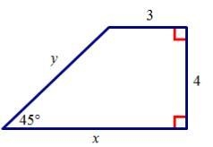 Find the value of x and the value of y-example-2